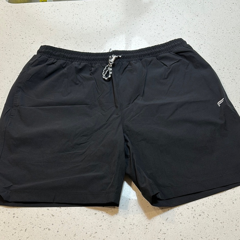 Black Athletic Men's Shorts